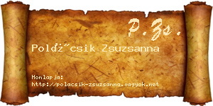 Polácsik Zsuzsanna névjegykártya
